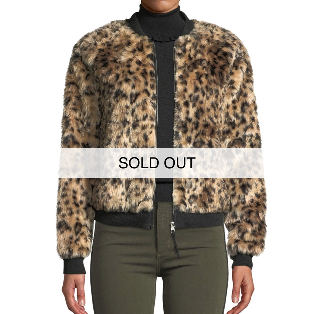 Black orchid leopard bomber